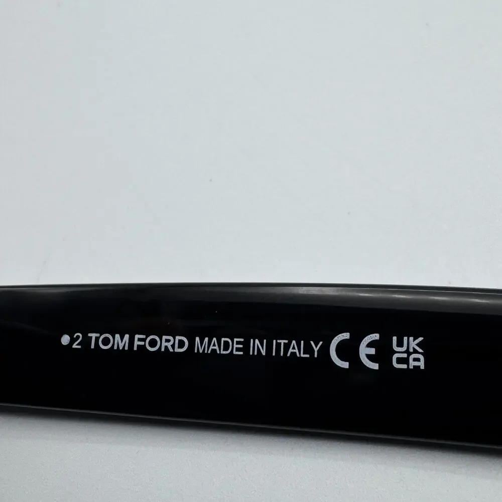 Tom Ford Sunglasses Alberto TF1077-N 01D Black Browline Polarized Gray Lens 55mm
